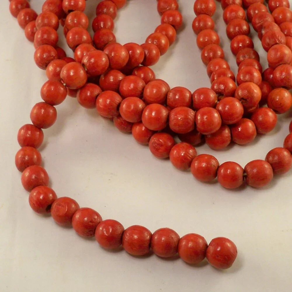 5 Red Beaded Garlands *105